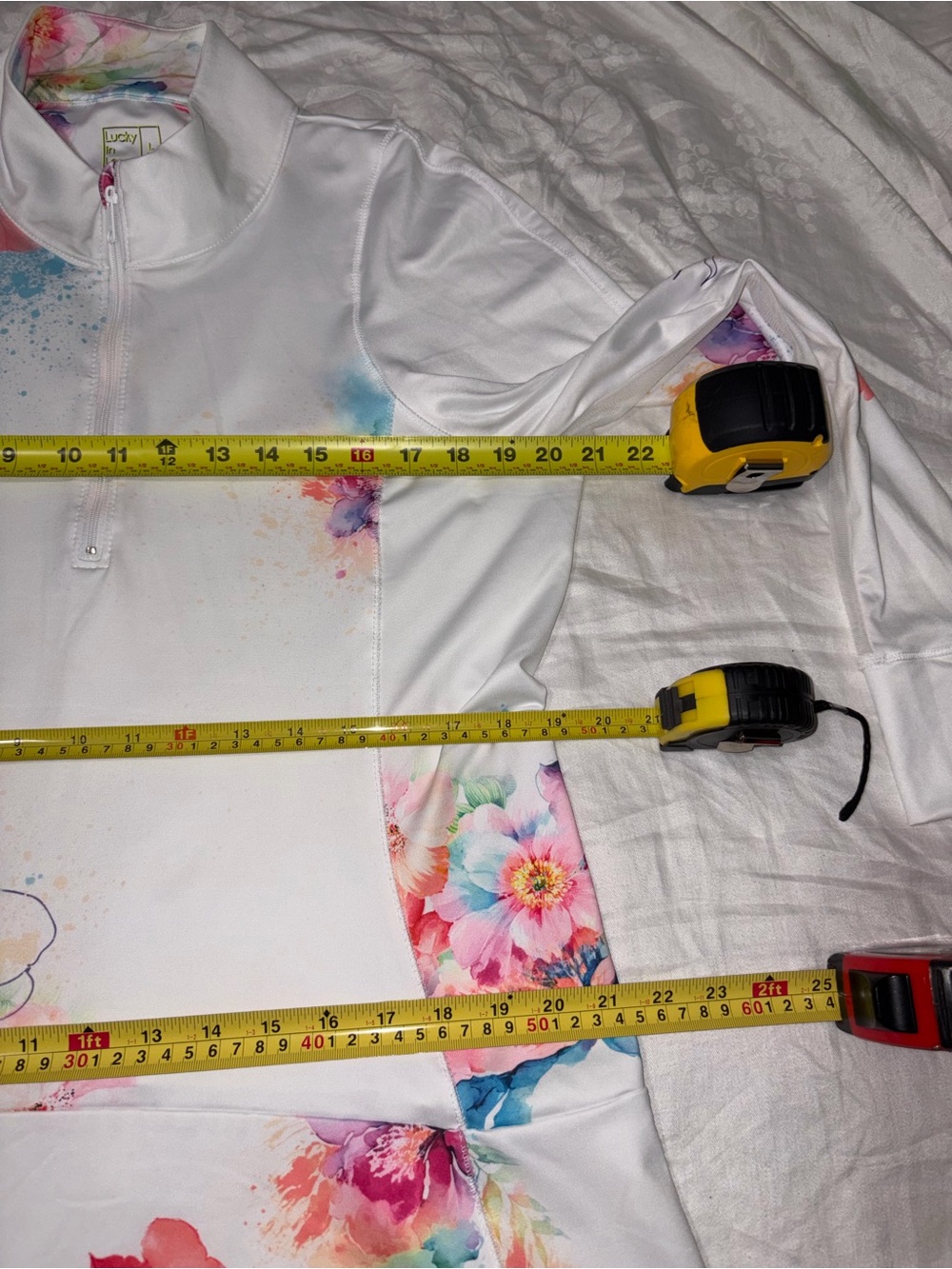 Like new Lucky In Love watercolor floral tennis dress Sz large - Picture 14 of 16
